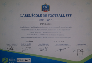 Label ecole de foot 20062014
